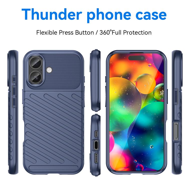 For iPhone 17 Thunderbolt Shockproof Soft TPU Phone Case