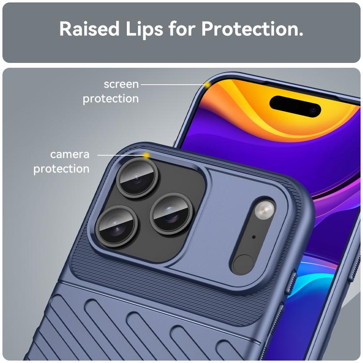 For iPhone 17 Pro Max Thunderbolt Shockproof Soft TPU Phone Case