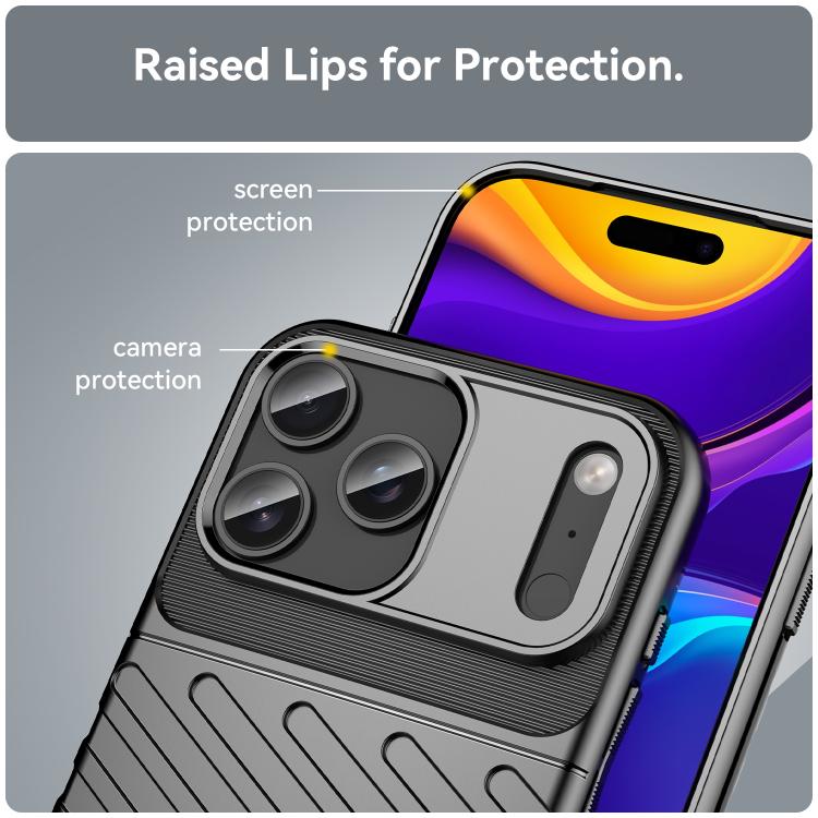 For iPhone 17 Pro Max Thunderbolt Shockproof Soft TPU Phone Case