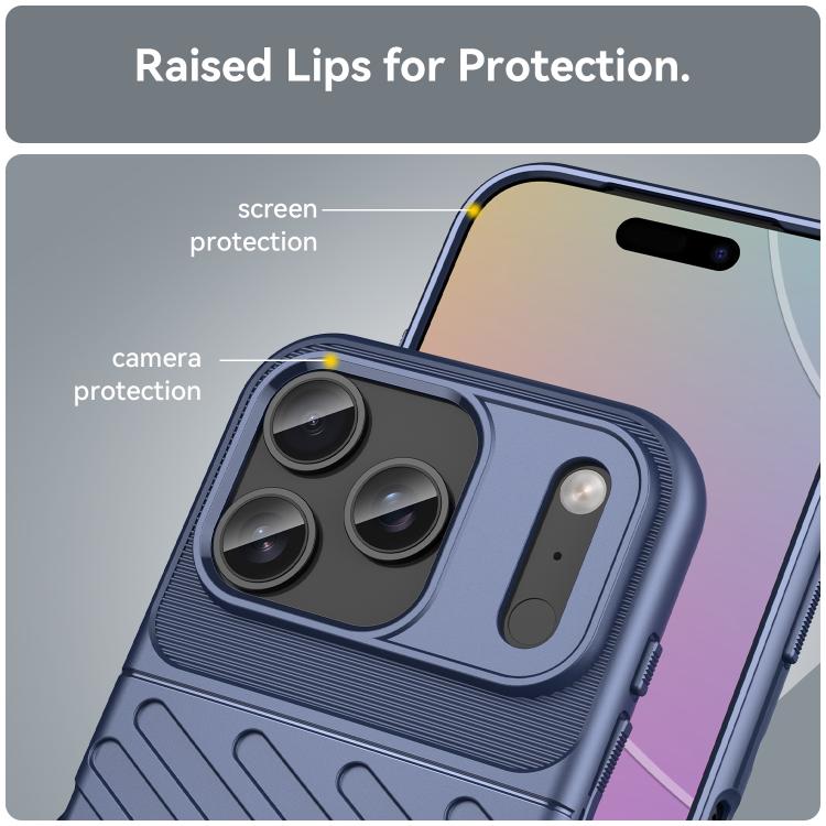 For iPhone 17 Pro Thunderbolt Shockproof Soft TPU Phone Case