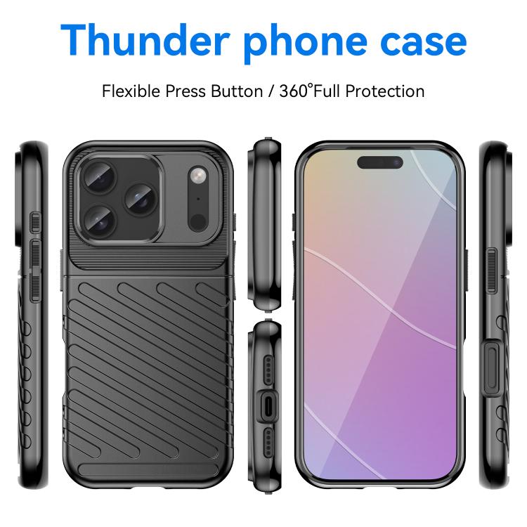 For iPhone 17 Pro Thunderbolt Shockproof Soft TPU Phone Case