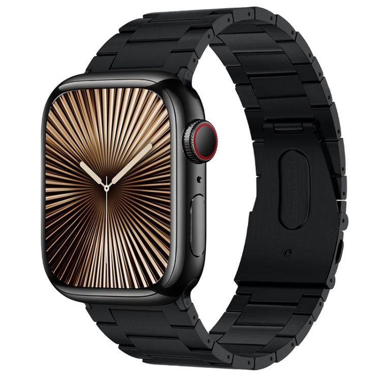 For Apple Watch Series 10 42mm PG63 Three-Bead Protrusion Titanium Metal Watch Band