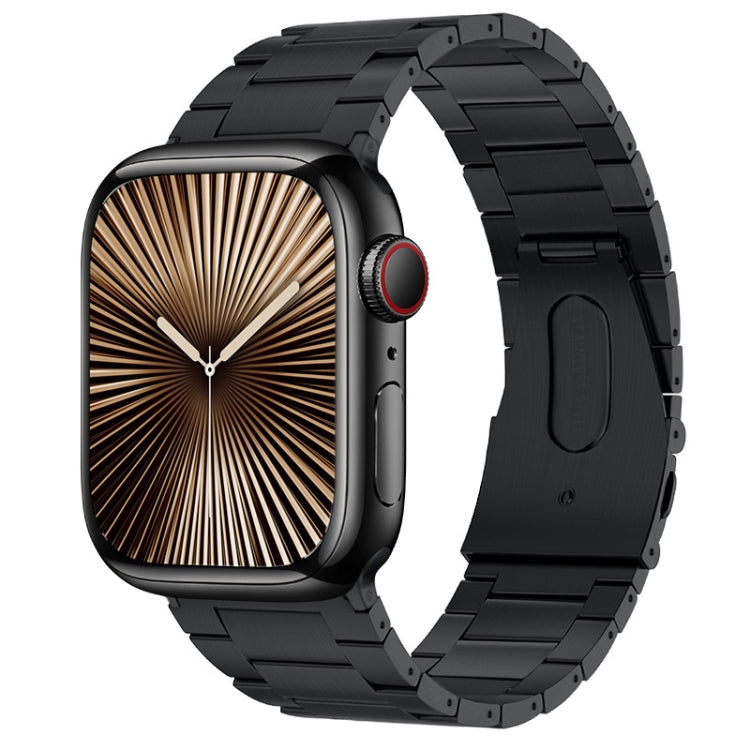 For Apple Watch Series 10 42mm PG63 Three-Bead Protrusion Titanium Metal Watch Band