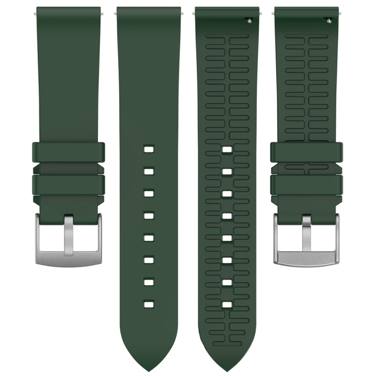 22mm Fluororubber Watch Band Wristband