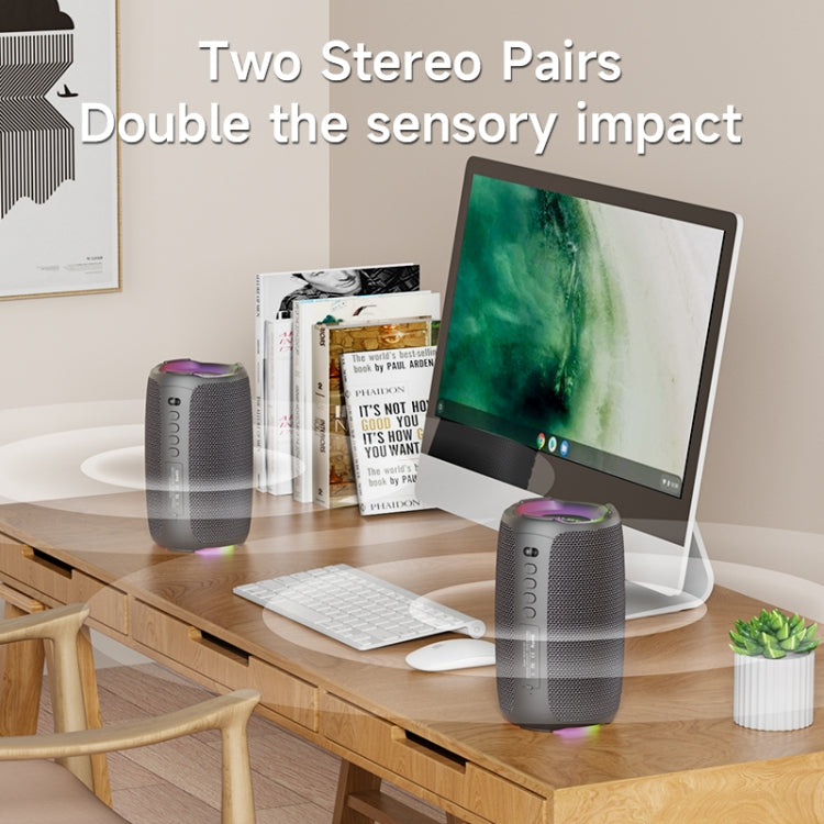 Zealot S61M RGB Rhythmic Light Karaoke Wireless Speaker, Style:Single Mic - Black