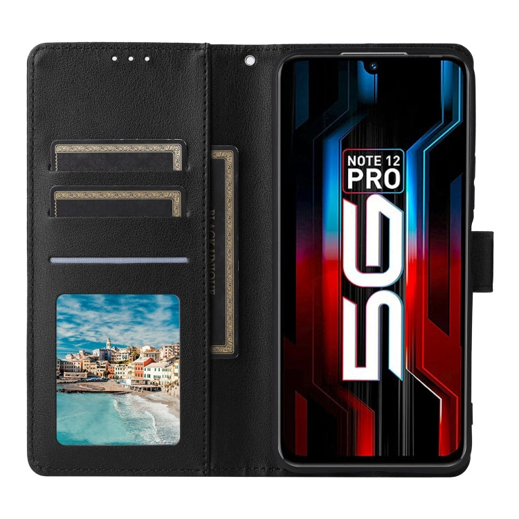 For Infinix Note 12 Pro 5G Multifunctional Horizontal Flip Leather Phone Case with Three Card Slot