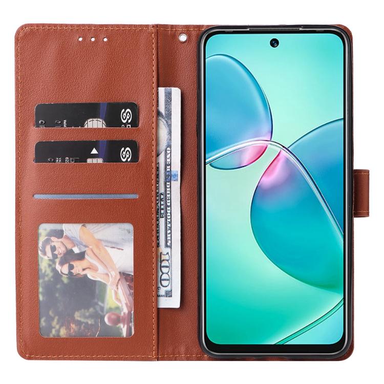 For Infinix Hot 20 Play Multifunctional Horizontal Flip Leather Phone Case with Three Card Slot