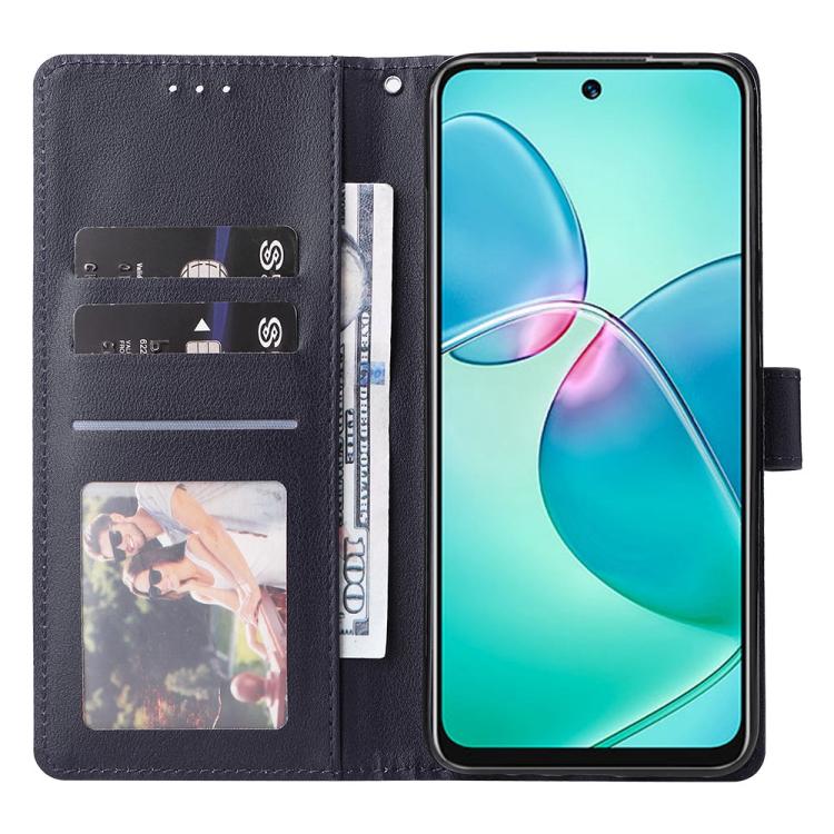 For Infinix Hot 20 Play Multifunctional Horizontal Flip Leather Phone Case with Three Card Slot