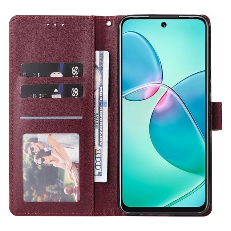 For Infinix Hot 20 Play Multifunctional Horizontal Flip Leather Phone Case with Three Card Slot