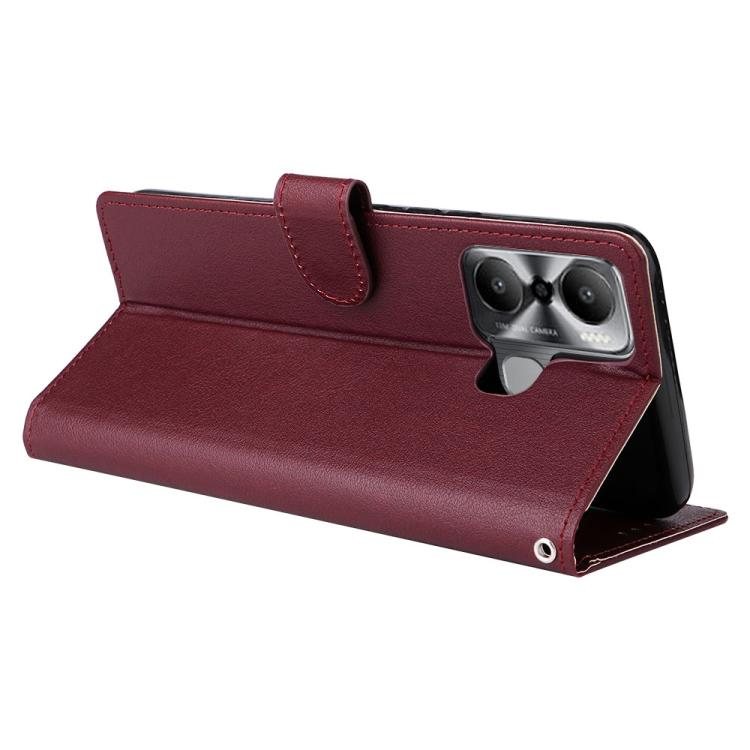 For Infinix Hot 20 Play Multifunctional Horizontal Flip Leather Phone Case with Three Card Slot