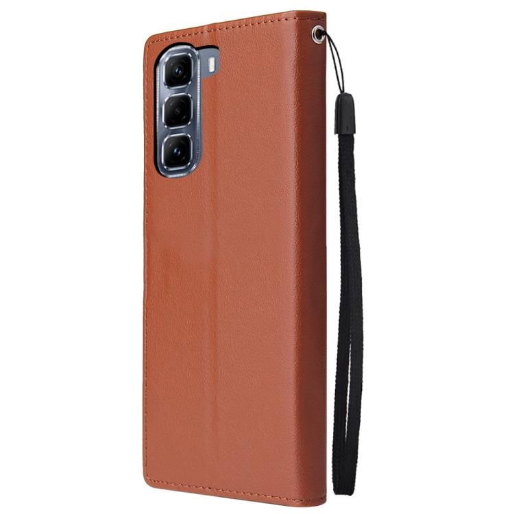 For Infinix Hot 50 5G Multifunctional Horizontal Flip Leather Phone Case with Three Card Slot