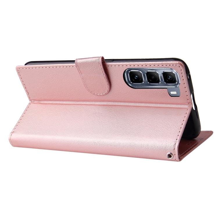 For Infinix Hot 50 5G Multifunctional Horizontal Flip Leather Phone Case with Three Card Slot