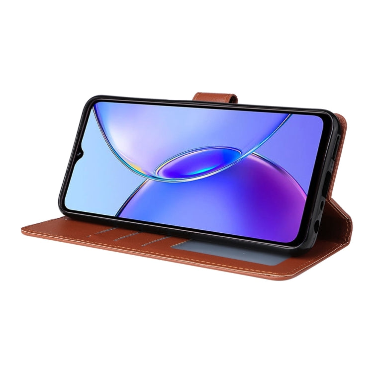 For vivo Y17s 4G 3-Card Slots Multifunctional Leather Phone Case