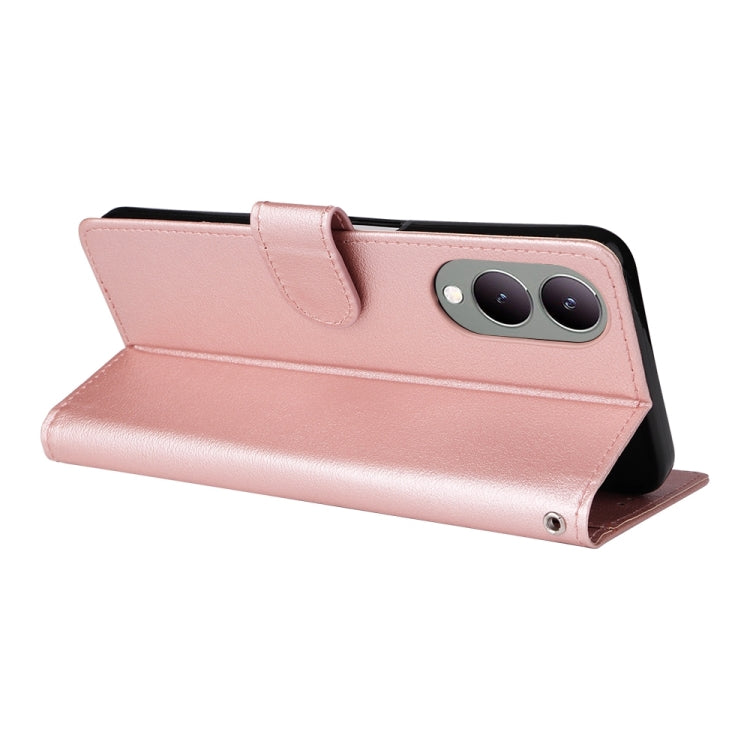 For vivo Y17s 4G 3-Card Slots Multifunctional Leather Phone Case