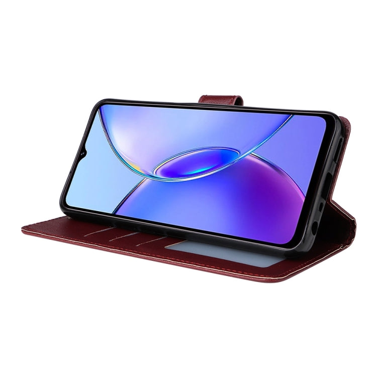 For vivo Y17s 4G 3-Card Slots Multifunctional Leather Phone Case