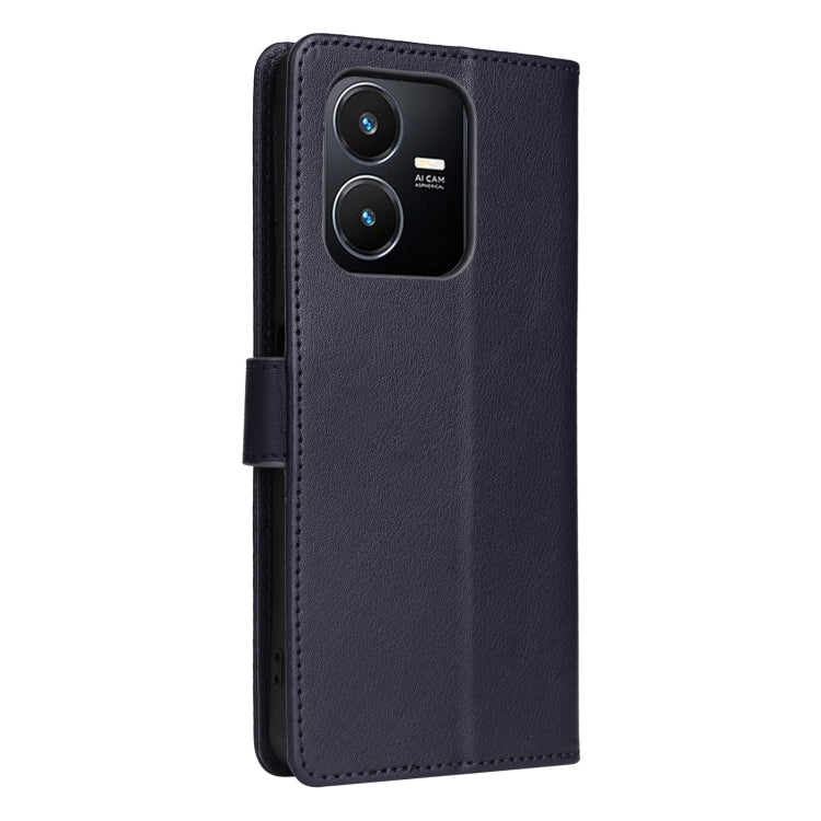 For vivo Y22s 4G / Y22 4G 2022 3-Card Slots Multifunctional Leather Phone Case