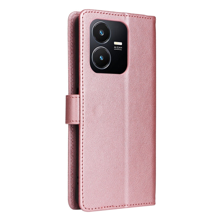 For vivo Y22s 4G / Y22 4G 2022 3-Card Slots Multifunctional Leather Phone Case