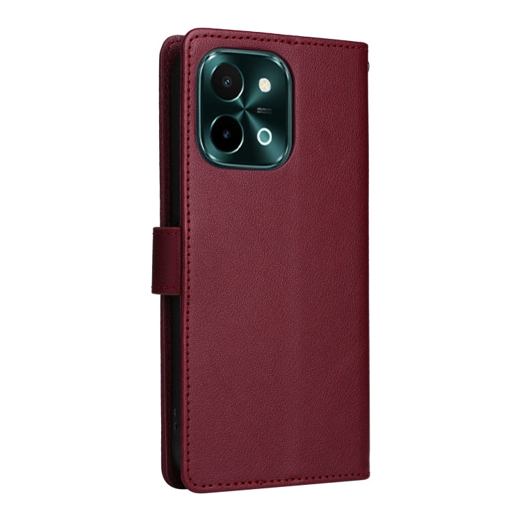 For vivo Y28 4G 3-Card Slots Multifunctional Leather Phone Case
