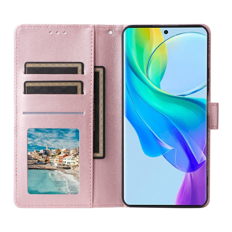 For vivo Y36 4G Global / Y78 3-Card Slots Multifunctional Leather Phone Case