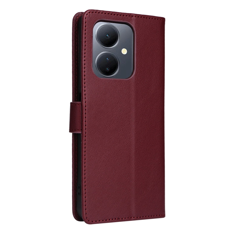 For vivo Y36 4G Global / Y78 3-Card Slots Multifunctional Leather Phone Case