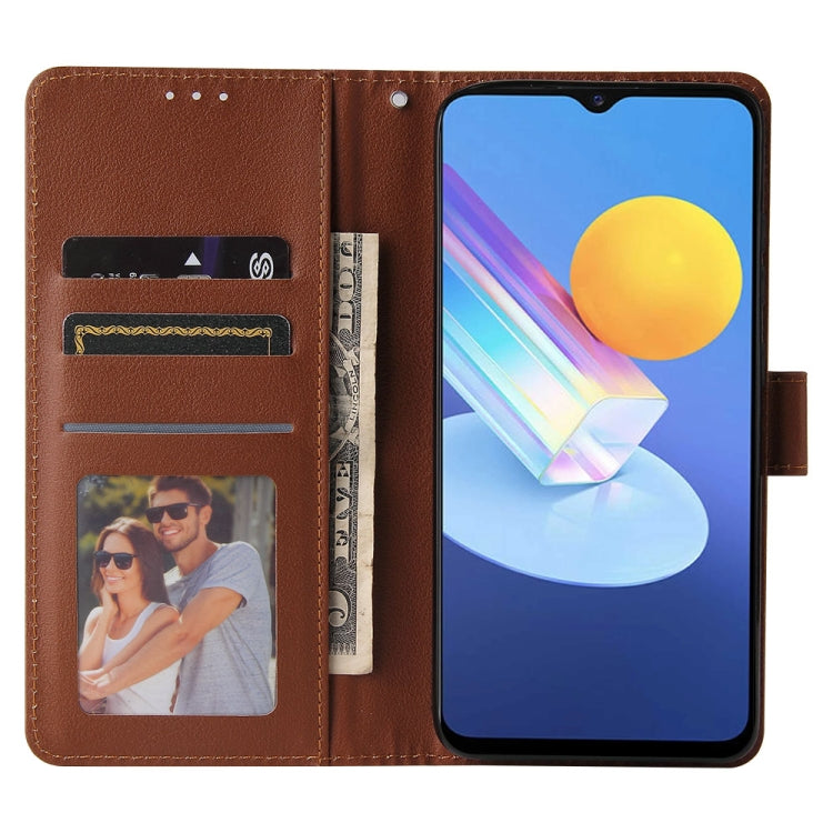 For vivo Y72 5G 3-Card Slots Multifunctional Leather Phone Case