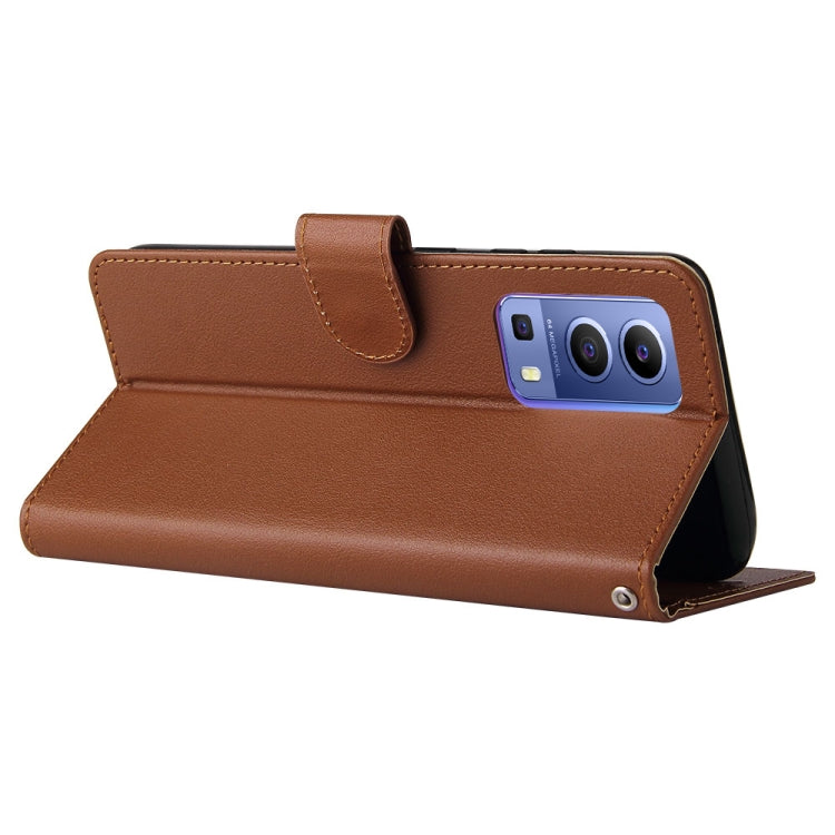 For vivo Y72 5G 3-Card Slots Multifunctional Leather Phone Case