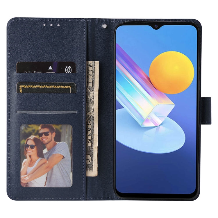 For vivo Y72 5G 3-Card Slots Multifunctional Leather Phone Case