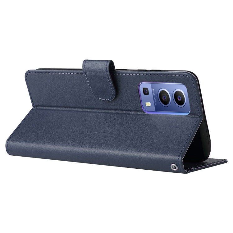 For vivo Y72 5G 3-Card Slots Multifunctional Leather Phone Case