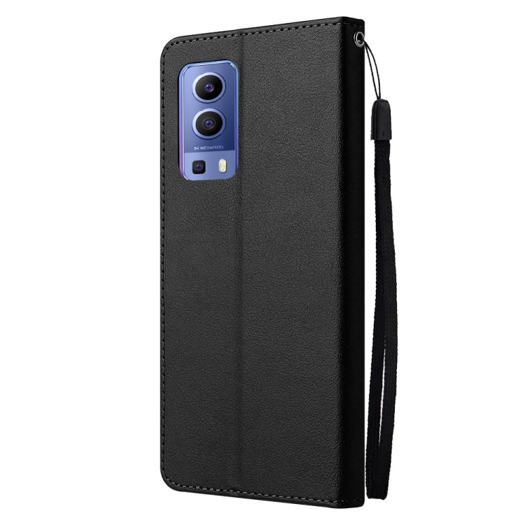 For vivo Y72 5G 3-Card Slots Multifunctional Leather Phone Case