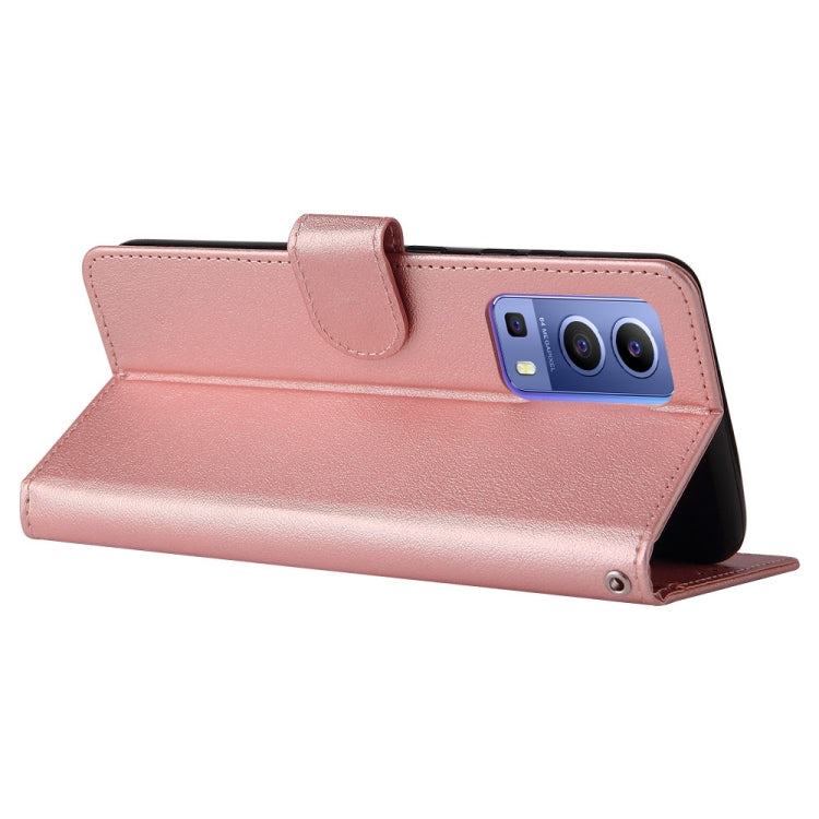 For vivo Y72 5G 3-Card Slots Multifunctional Leather Phone Case