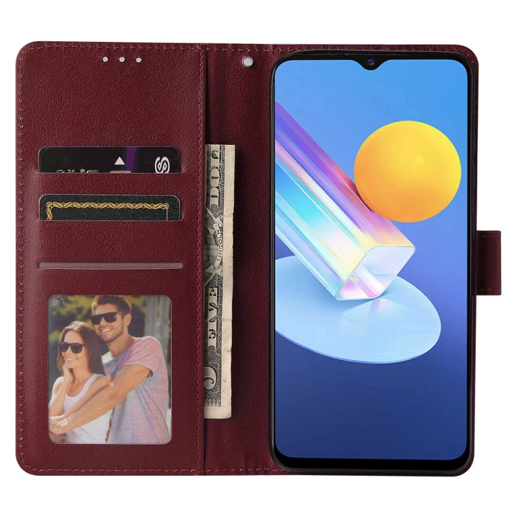 For vivo Y72 5G 3-Card Slots Multifunctional Leather Phone Case
