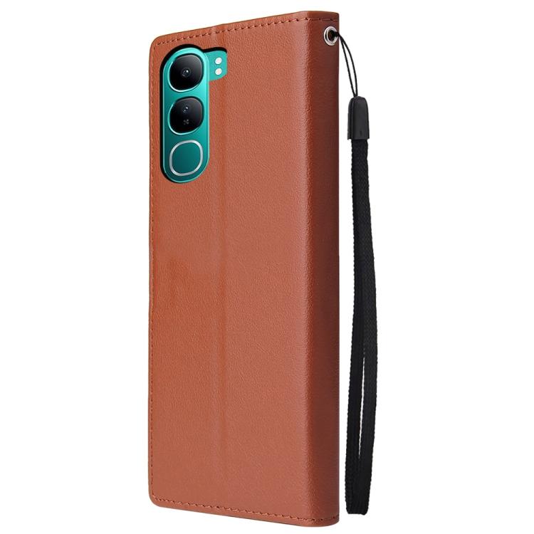 For vivo Y300 5G Global / V40 Lite 3-Card Slots Multifunctional Leather Phone Case