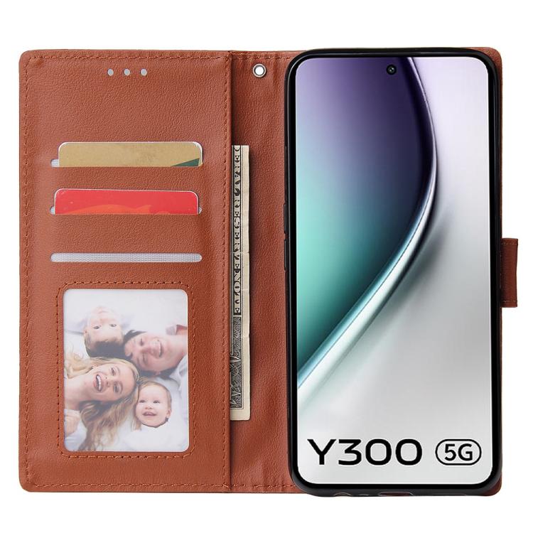 For vivo Y300 5G Global / V40 Lite 3-Card Slots Multifunctional Leather Phone Case