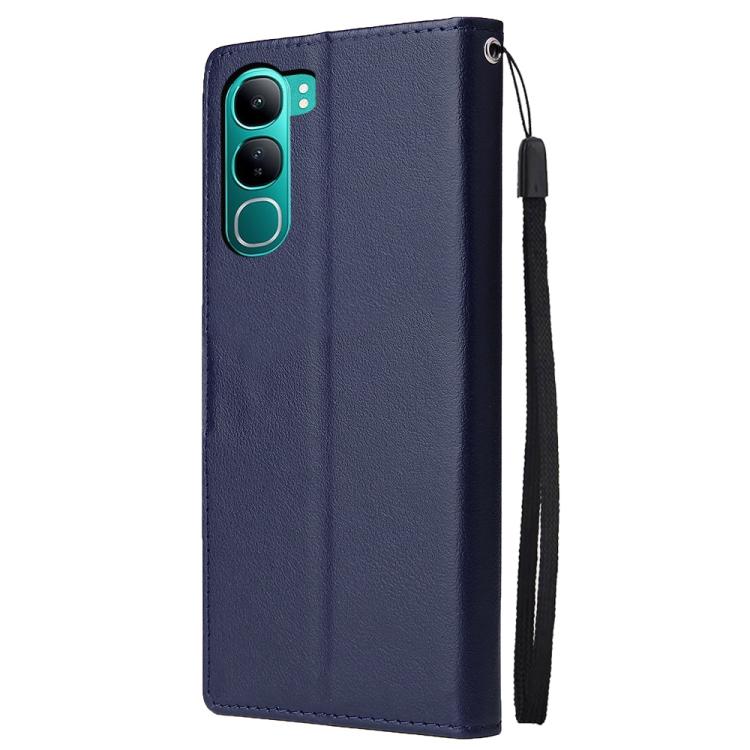 For vivo Y300 5G Global / V40 Lite 3-Card Slots Multifunctional Leather Phone Case