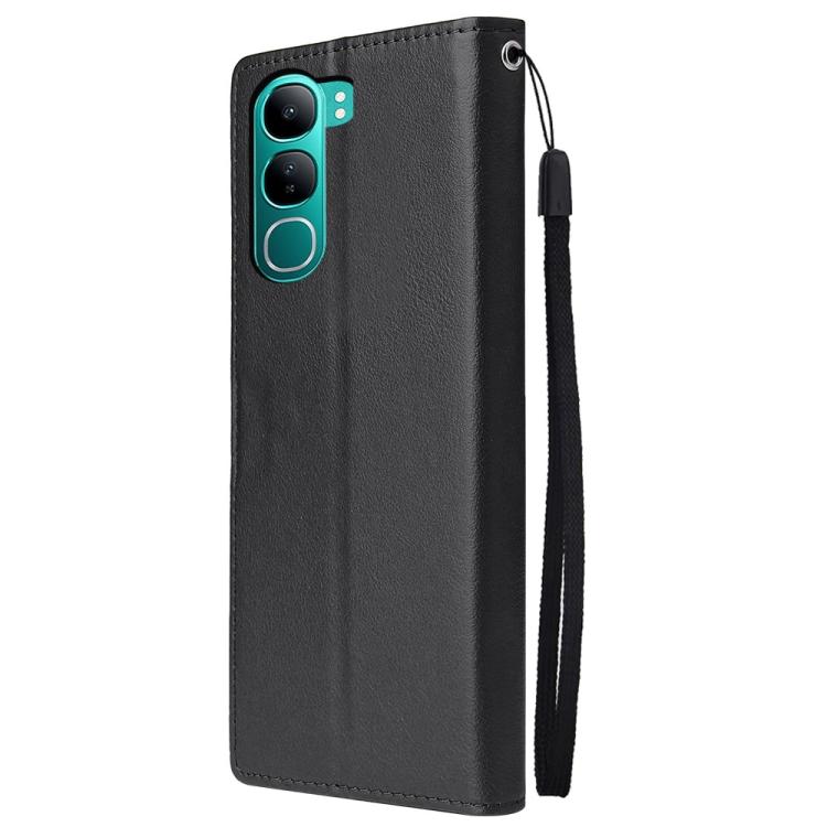 For vivo Y300 5G Global / V40 Lite 3-Card Slots Multifunctional Leather Phone Case