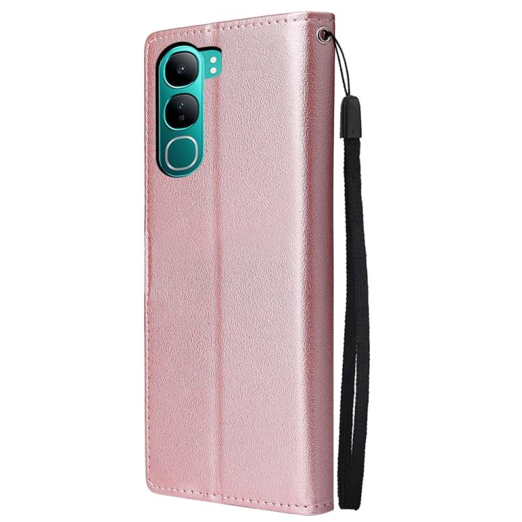 For vivo Y300 5G Global / V40 Lite 3-Card Slots Multifunctional Leather Phone Case