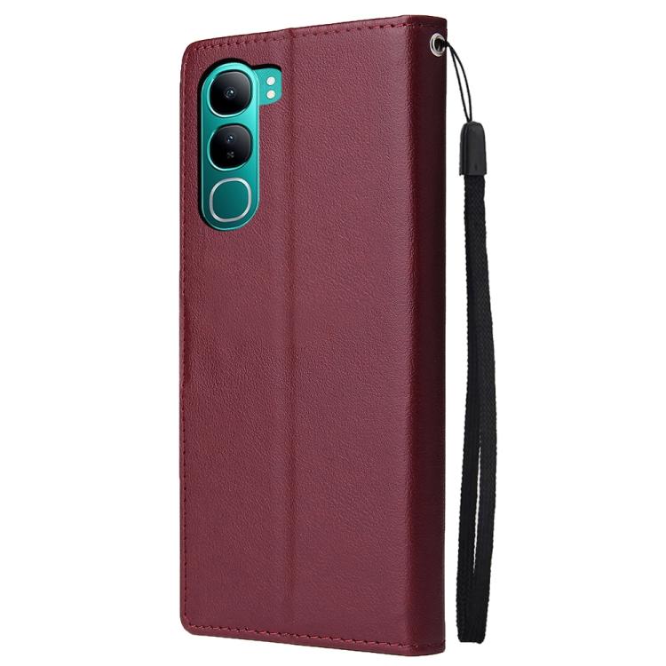 For vivo Y300 5G Global / V40 Lite 3-Card Slots Multifunctional Leather Phone Case