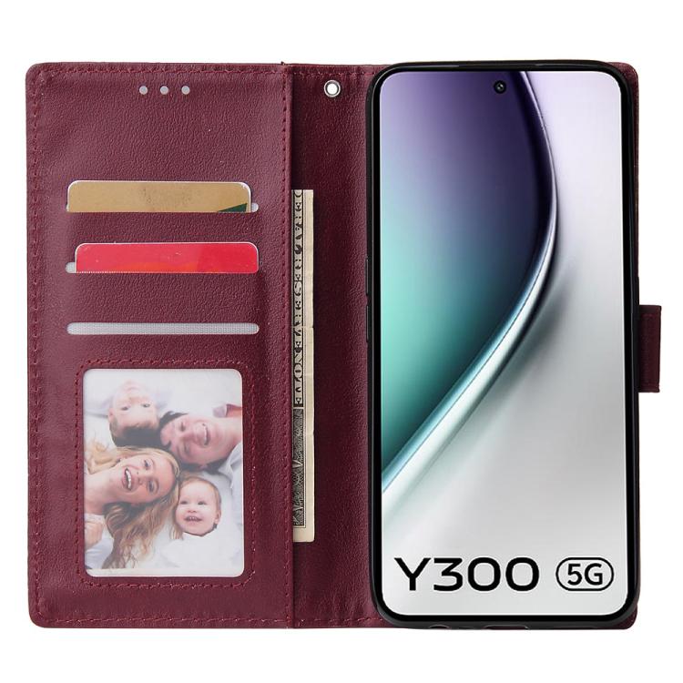 For vivo Y300 5G Global / V40 Lite 3-Card Slots Multifunctional Leather Phone Case