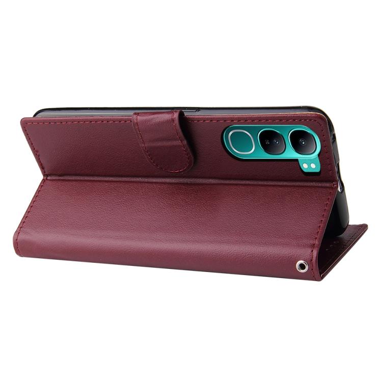 For vivo Y300 5G Global / V40 Lite 3-Card Slots Multifunctional Leather Phone Case