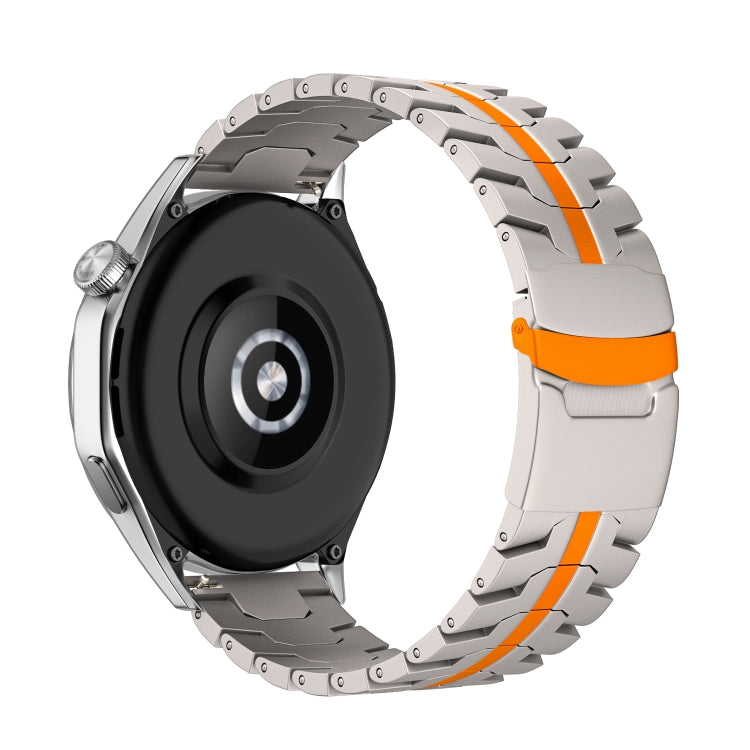 22mm Dual Safety Buckle Turtle Buckle Stainless Steel Watch Band