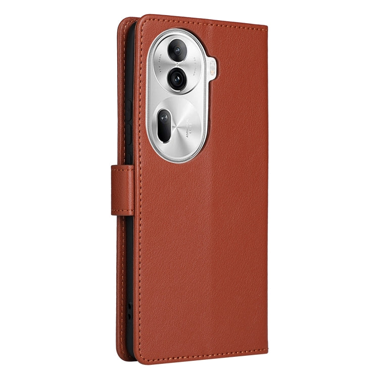 For OPPO Reno11 Pro 5G Global 3-Card Slots Multifunctional Leather Phone Case