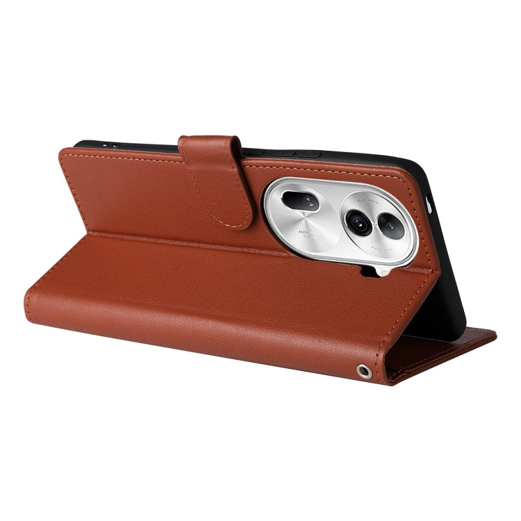 For OPPO Reno11 Pro 5G Global 3-Card Slots Multifunctional Leather Phone Case