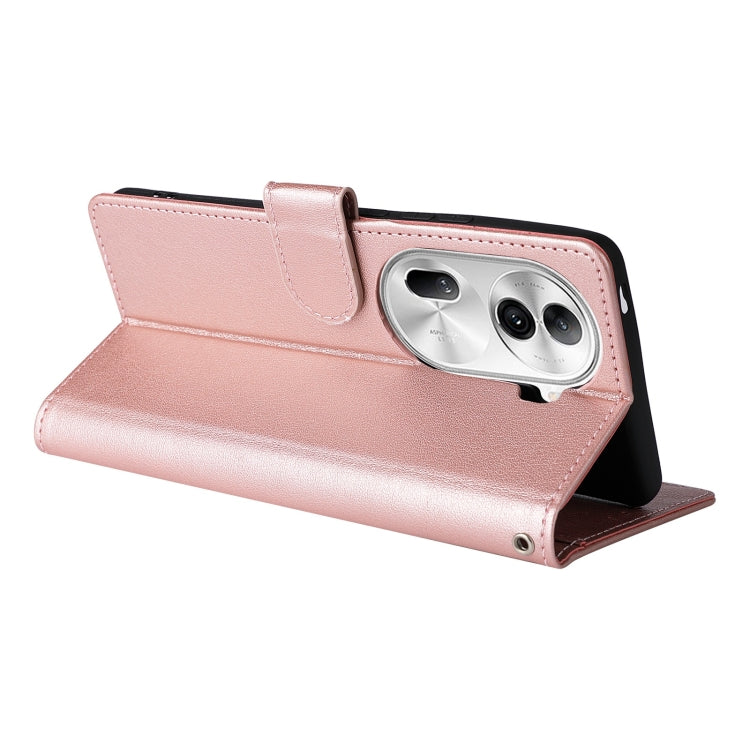 For OPPO Reno11 Pro 5G Global 3-Card Slots Multifunctional Leather Phone Case