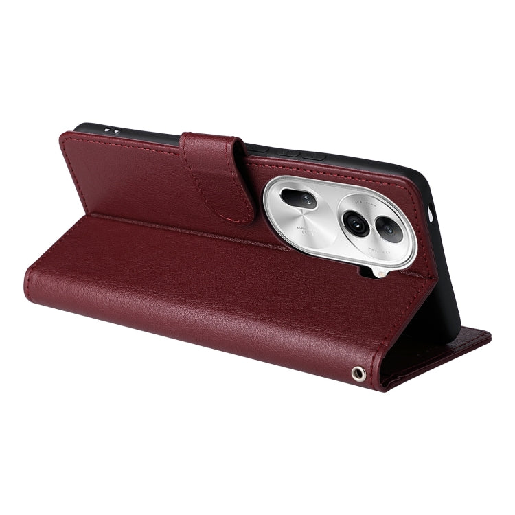 For OPPO Reno11 Pro 5G Global 3-Card Slots Multifunctional Leather Phone Case