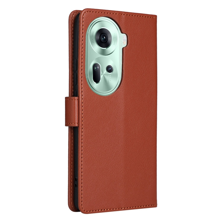 For OPPO Reno11 5G Global 3-Card Slots Multifunctional Leather Phone Case