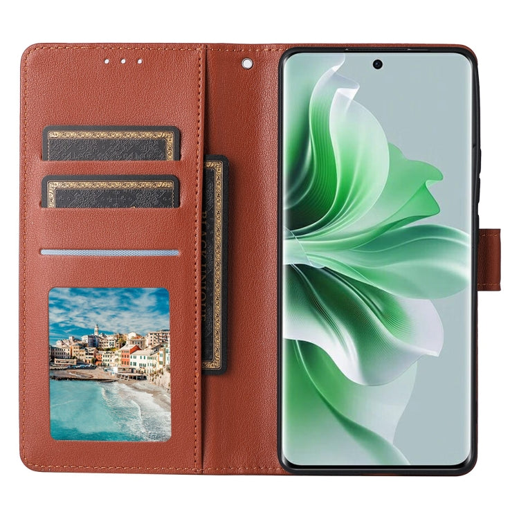 For OPPO Reno11 5G Global 3-Card Slots Multifunctional Leather Phone Case