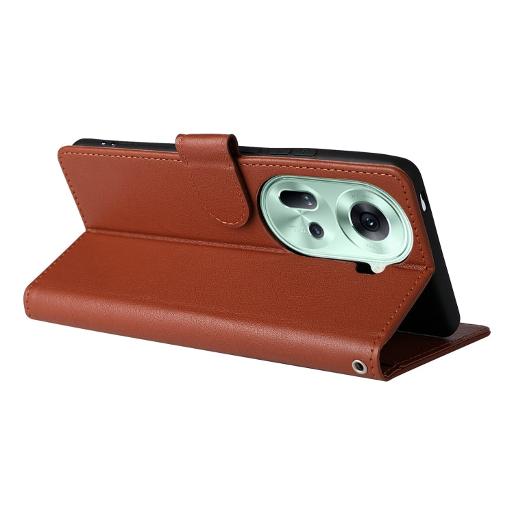 For OPPO Reno11 5G Global 3-Card Slots Multifunctional Leather Phone Case