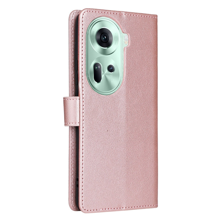 For OPPO Reno11 5G Global 3-Card Slots Multifunctional Leather Phone Case