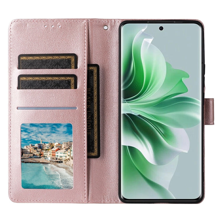 For OPPO Reno11 5G Global 3-Card Slots Multifunctional Leather Phone Case