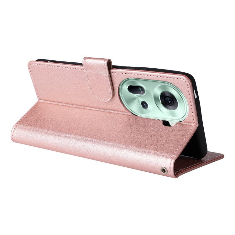 For OPPO Reno11 5G Global 3-Card Slots Multifunctional Leather Phone Case